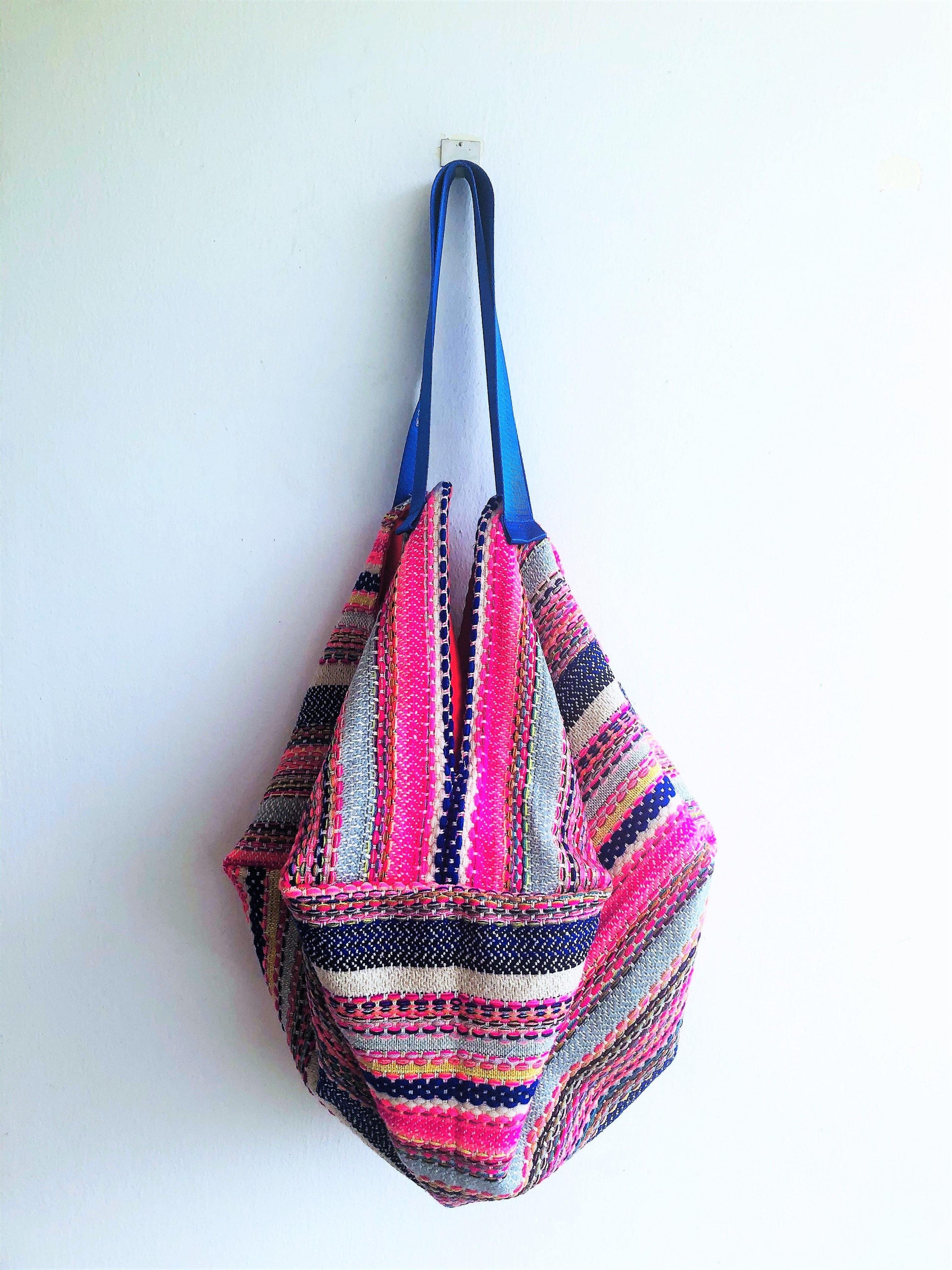 Summer boho sac shoulder bag, origami eco friendly shopping groceries bag handmade | Chihuahua - Jiakuma