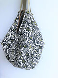 Origami shoulder sac bag, eco friendly handmade shopping groceries bag | Mostaza - Jiakuma