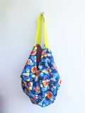 Fabric shoulder Japanese inspired sac origami bag | Retro Tokyo - Jiakuma