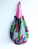 Colorful origami sac bag, shoulder eco friendly shopping tote bag | Big bubblegum - Jiakuma