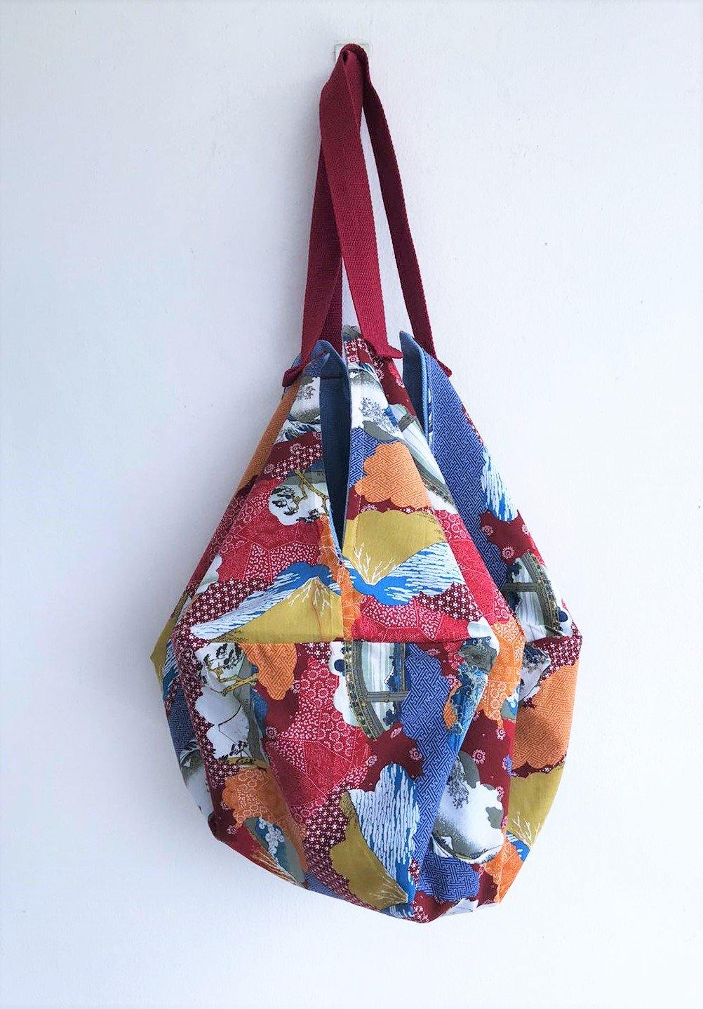 Sac origami Japanese fabric shoulder eco bag | Japanese landscape - jiakuma.myshopify.com