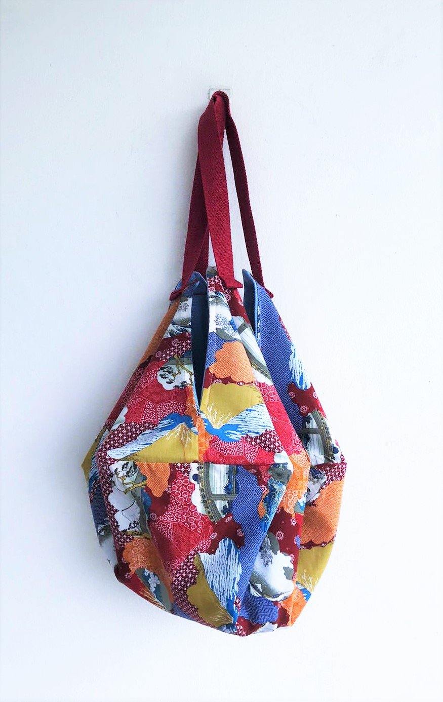 Sac origami Japanese fabric shoulder eco bag | Japanese landscape - jiakuma.myshopify.com